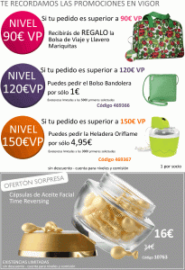Promoción sorpresa en Oriflame