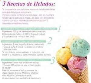 recetas helados oriflame