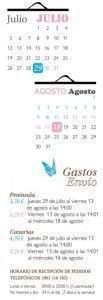 calendario catálogo 11 oriflame